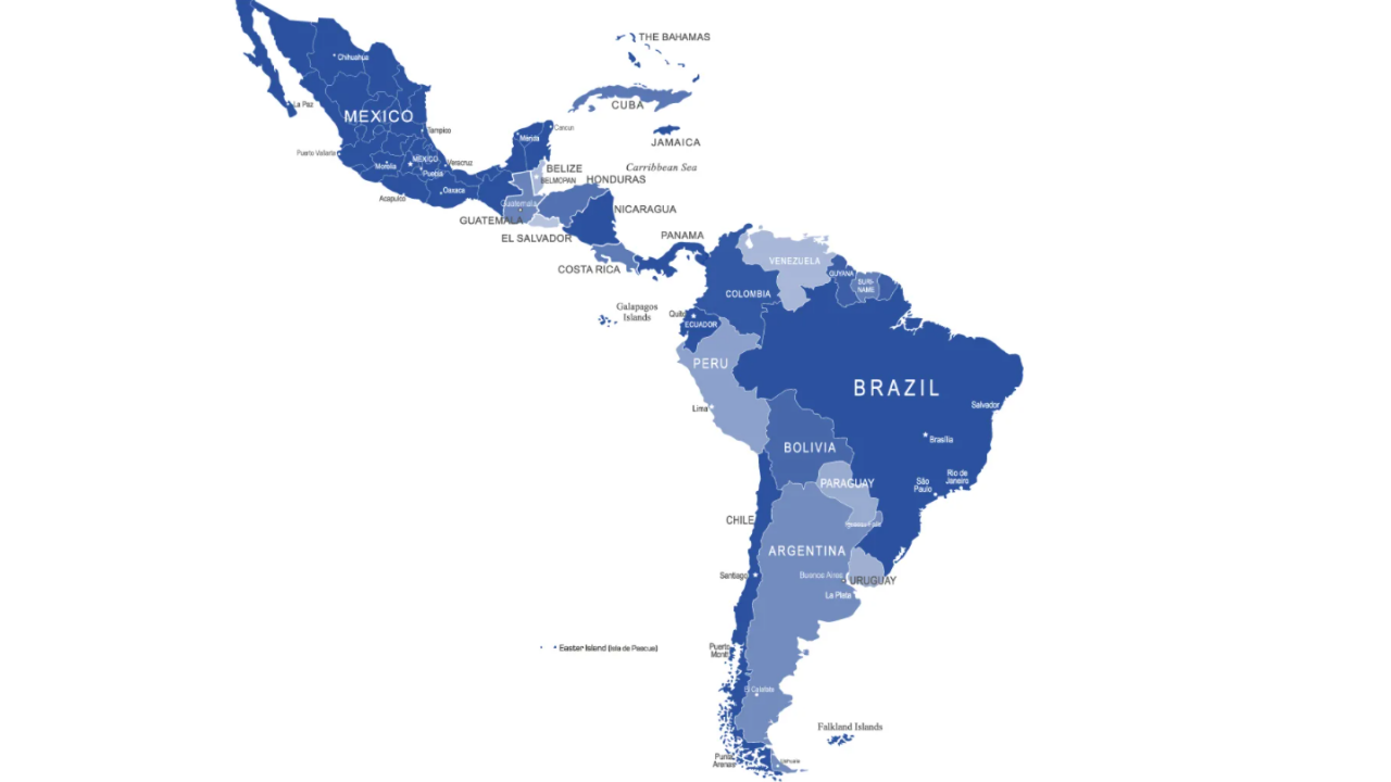 Латинский америка видео. Мексика на карте Латинской Америки. Влияние США В Латинской Америке 2022. Латинская Америка на карте мира. НАТО В Латинской Америке.