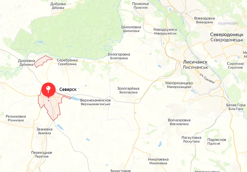 Белогоровка на карте луганской области