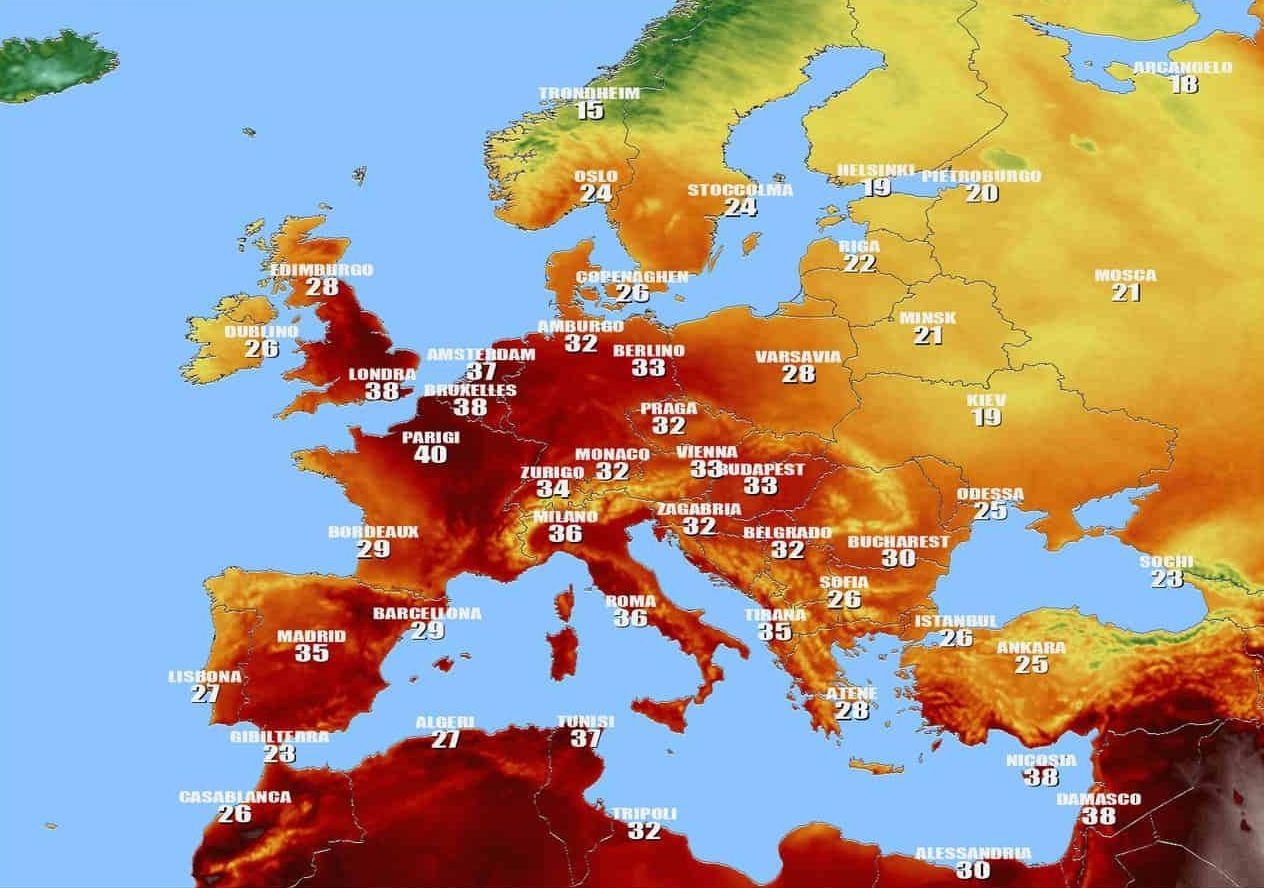 Карта европа 2022