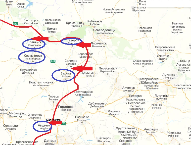 Карта соледар донецкая область на карте украины