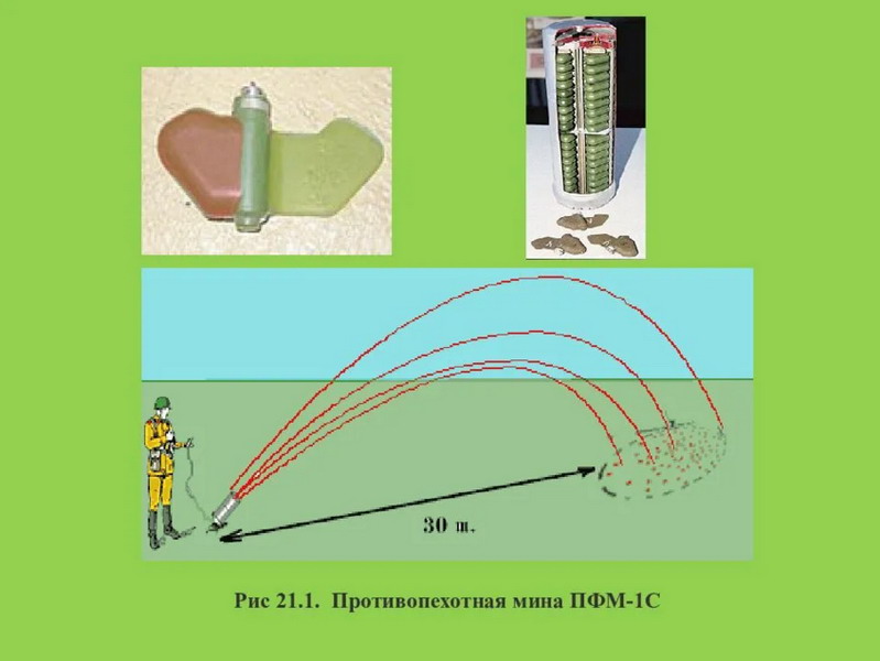 Мина лепесток схема