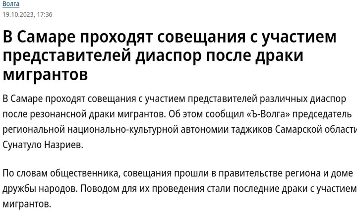 В Госдуме сообщили о задержании оскорбивших самарского губернатора мигрантов