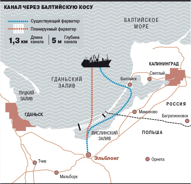 Карта гданьского залива