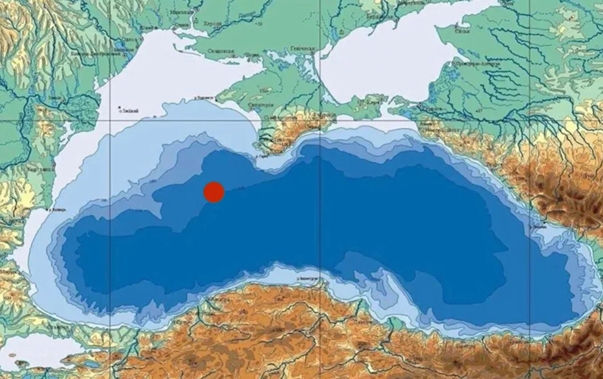 Карта глубин средиземного моря в метрах