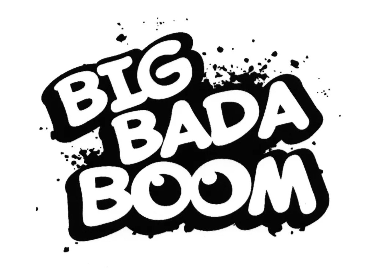 Бада бум. Биг Bada бум. Трафарет Boom. Boom Bada Boom.