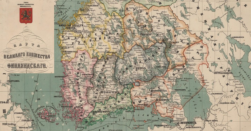 Карта финляндии до 1917 года карта