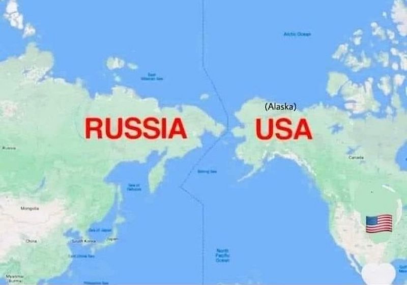 Карта сша и россии