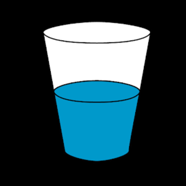 Налить в стакан половину воды. Наполовину полный стакан. Стакан наполовину пуст. Полупустой стакан воды. Стакан с водой наполовину пуст.