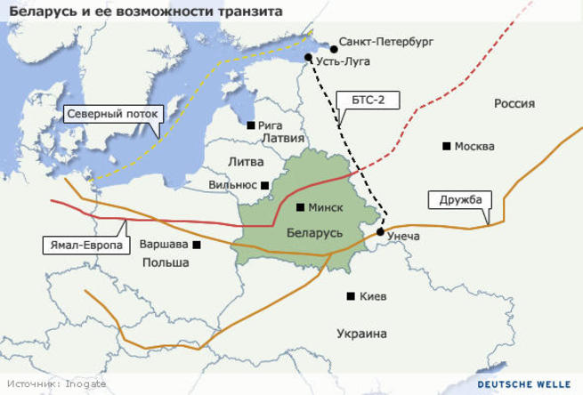 Газопровод дружба карта