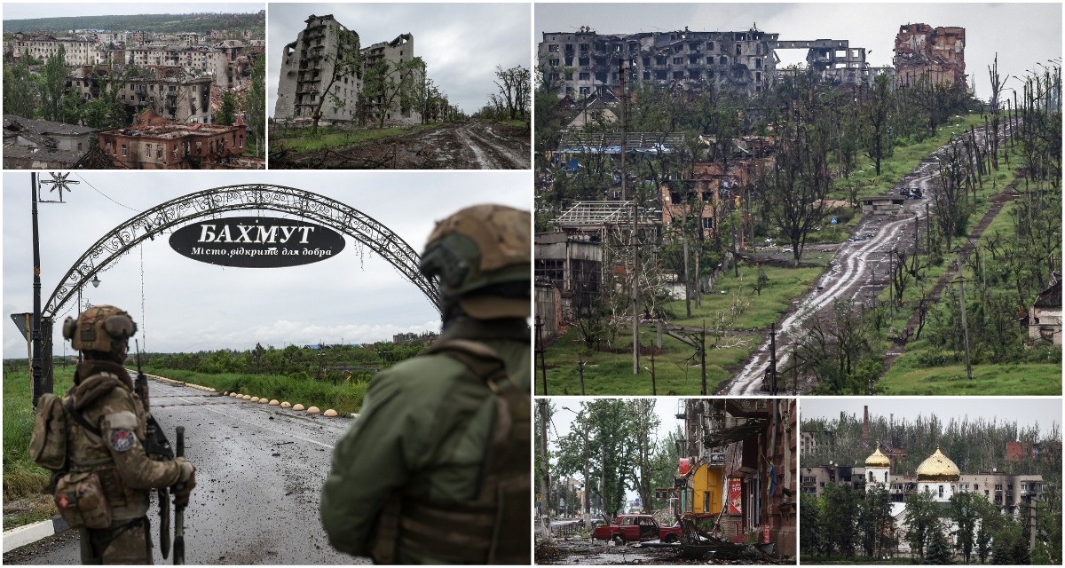 Фото бахмута до и после