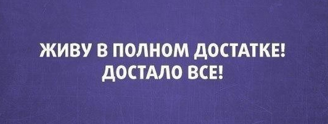 Они жили достатке. Живу в полном достатке достало все.