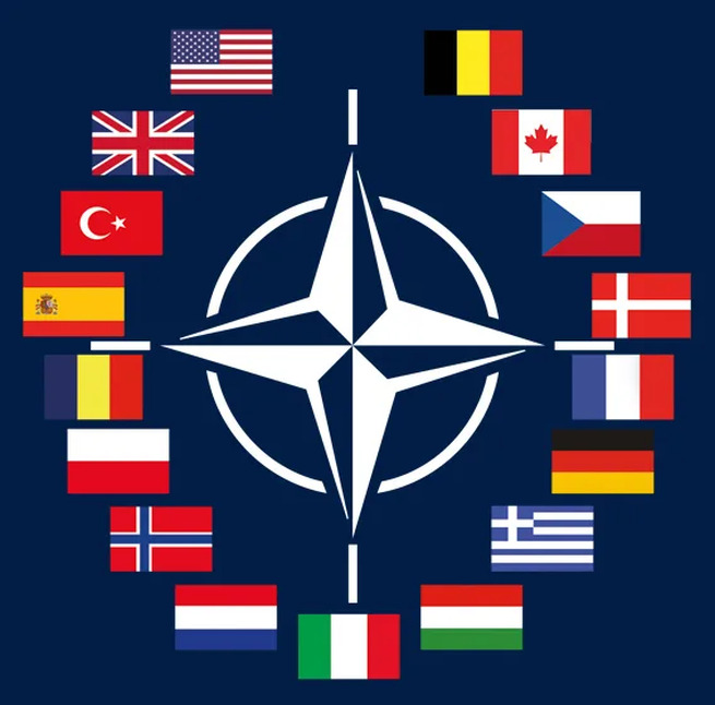 Штат нато. Блок НАТО флаг. Североатлантический Альянс НАТО флаг. Флаг НАТО 1949.