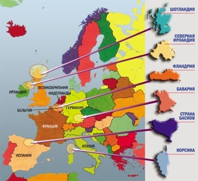 Новые государства в 21 веке. Карта сепаратистских движений в Европе. Карта сепаратистов в Европе. Сепаратистские регионы Европы. Сепаратизм европейского Союза.