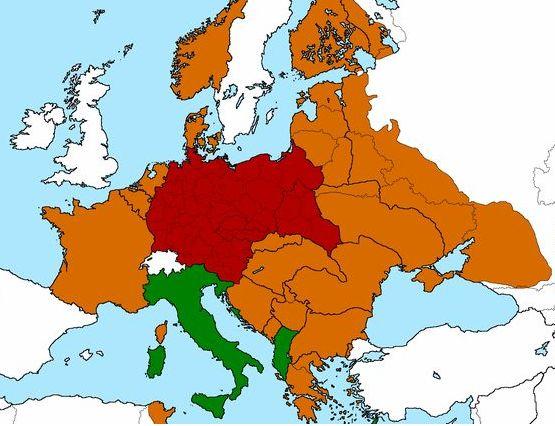 Карта германии 1942