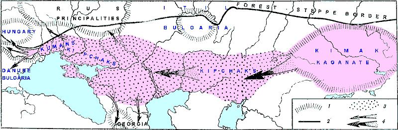 Дешт и кипчак карта