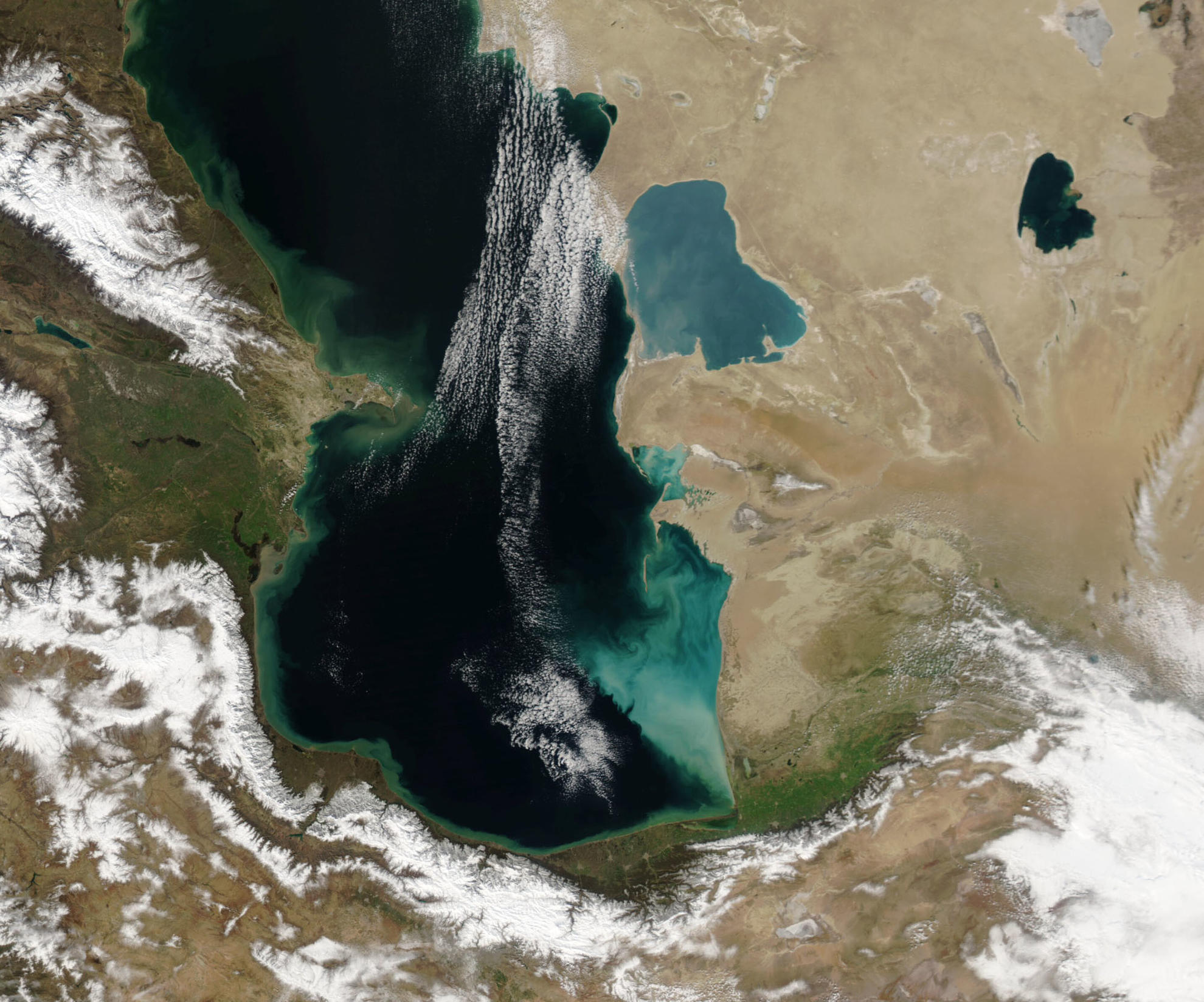Испарение Каспийского моря