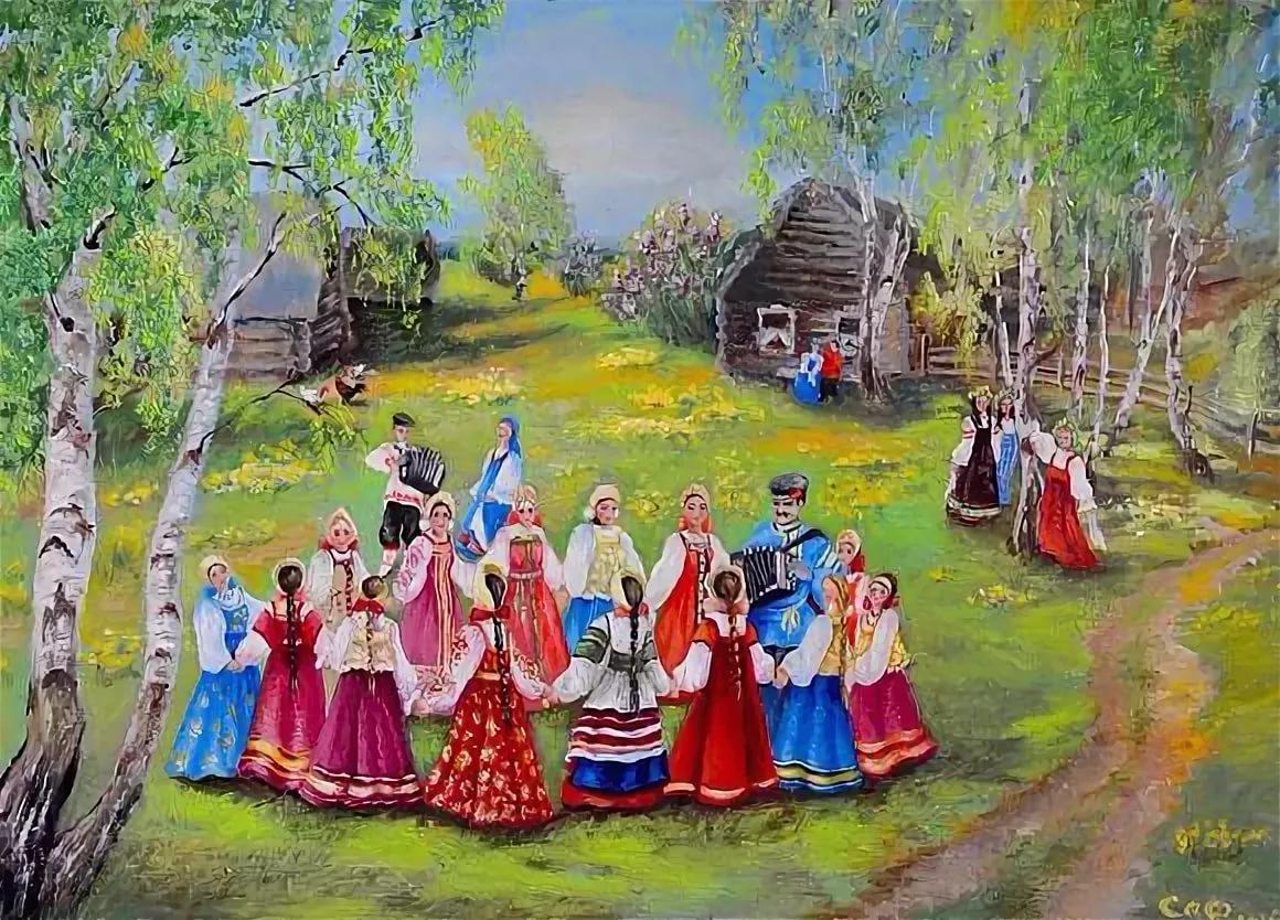 Русские народные гуляния картинки