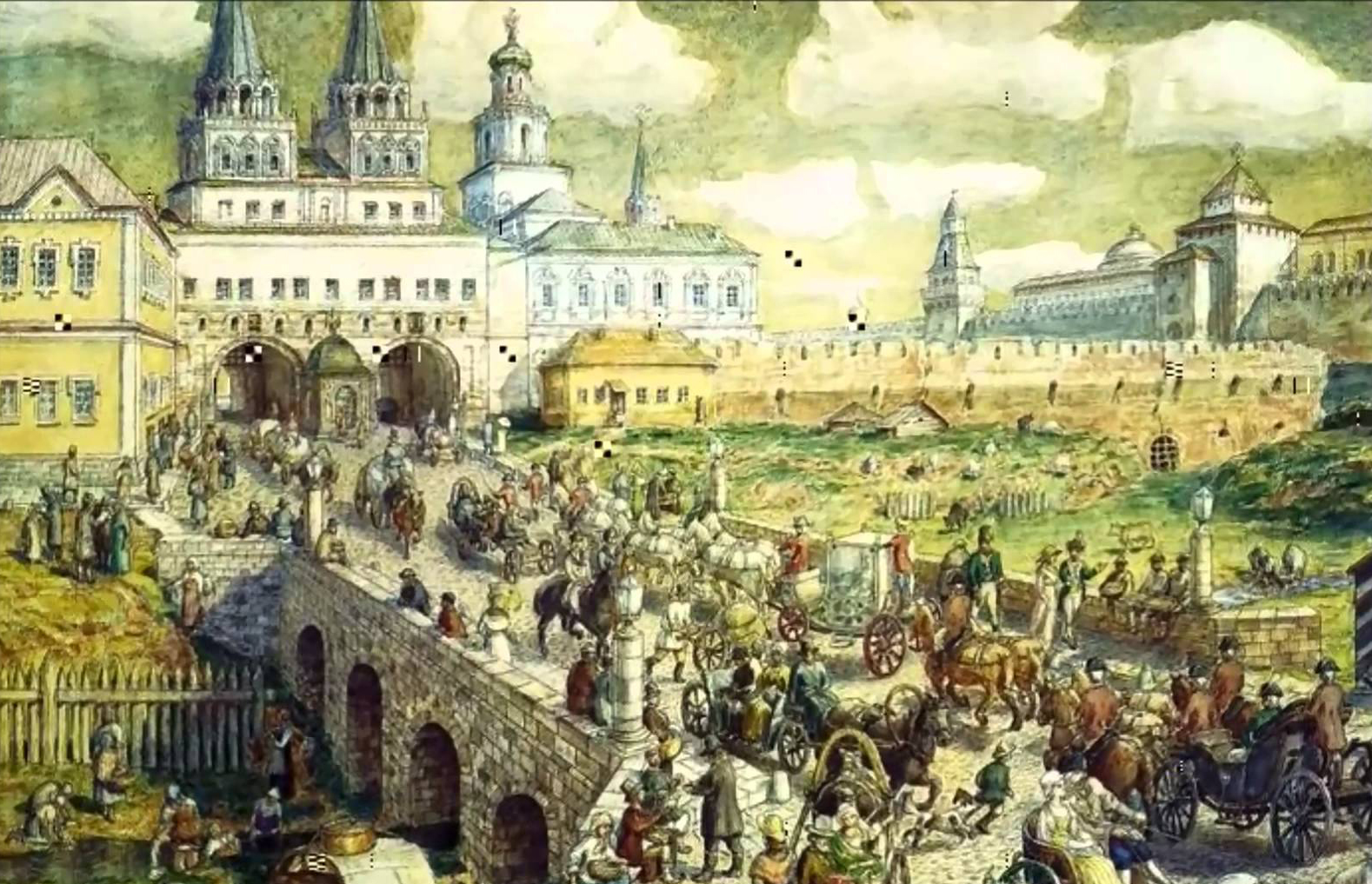 Москва 18 19 ноября. Москва 18 века. Аполлинарий Васнецов Москва при Иване Грозном красная площадь 1902. Москва в средневековье достопримечательности. Москва в 16 веке картинки.