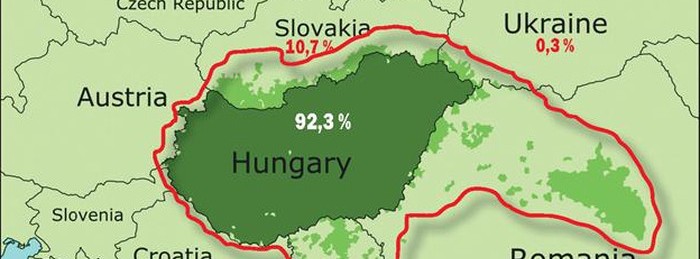 Карта венгрии с закарпатьем