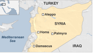 Где находится сирия карта