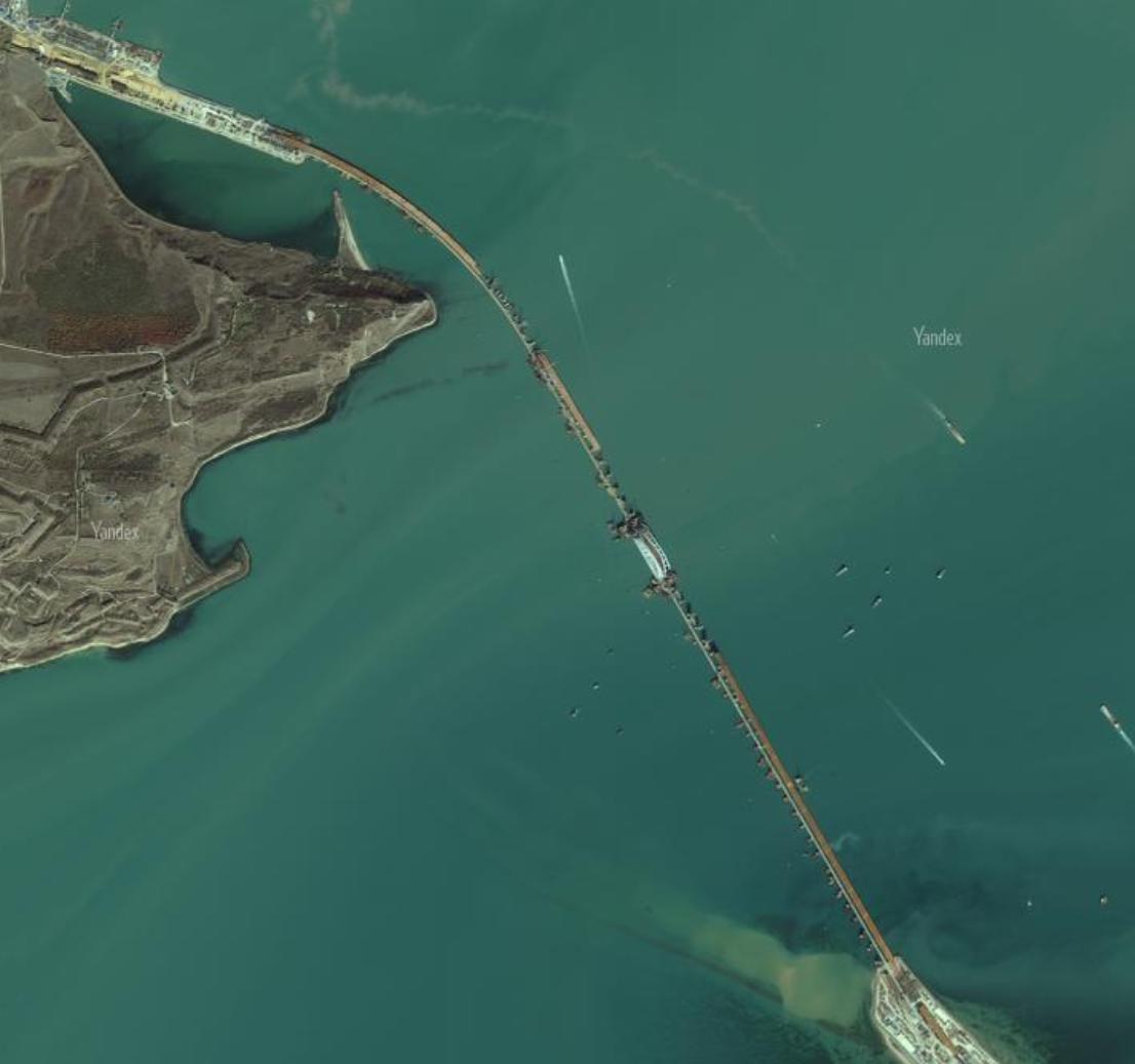 Крымский мост снимок со спутника