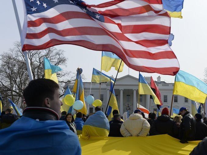 Украина на коленях перед сша